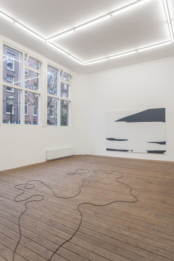 Installation view; Spiros Hadjidjanos, Sara Ludy, Priscilla Tea; Galerie Gabriel Rolt (1 (2)