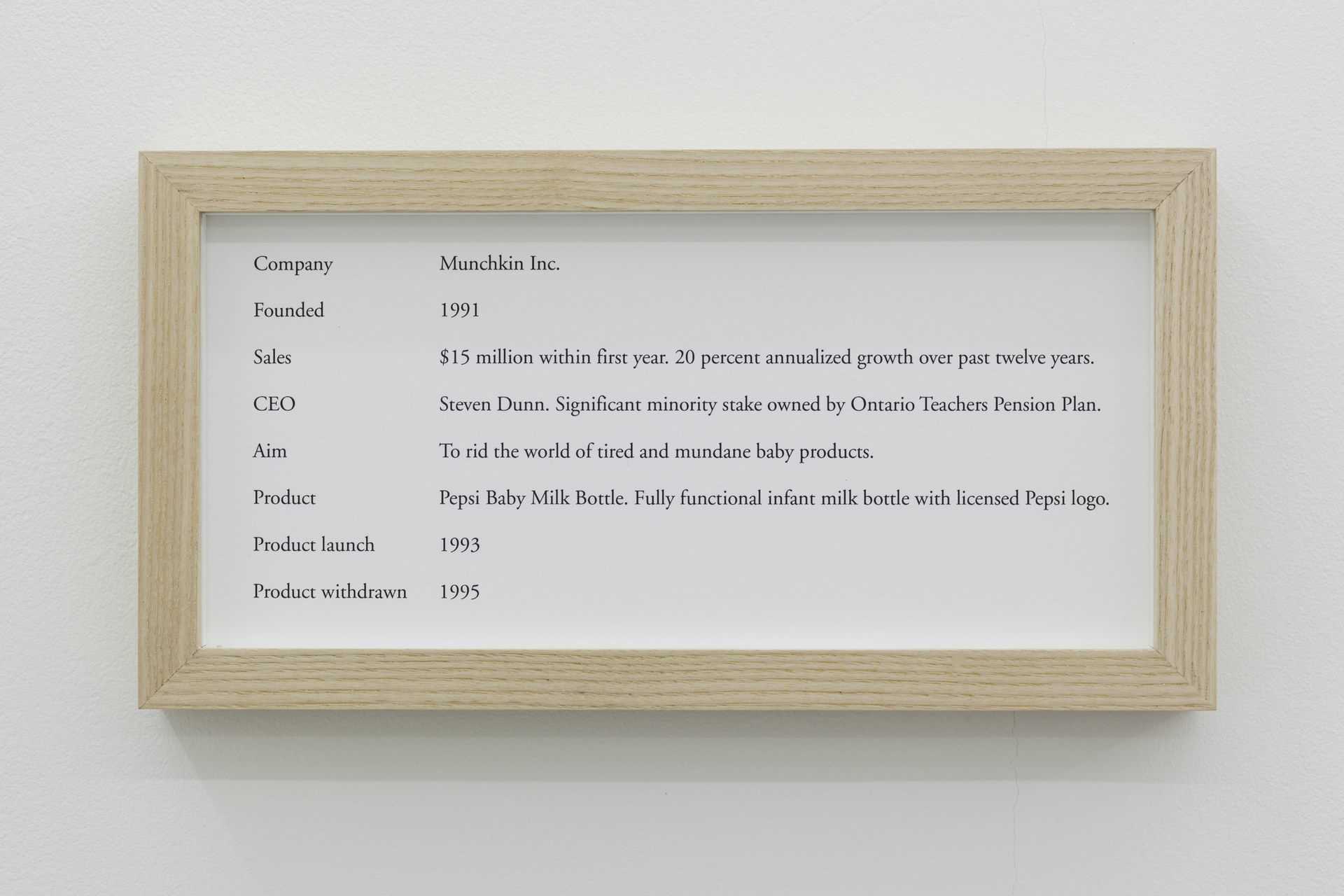 Maryam Jafri, ÔÇÿProduct Recall - An Index of InnovationÔÇÖ, 2014, framed texts, photographs, plinths, objects, installation dimensions variable - 3
