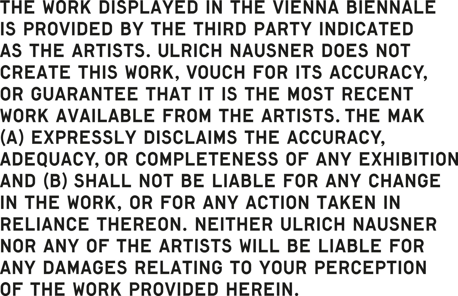 5 Ulrich Nausner, Limitation (MAK), 2015