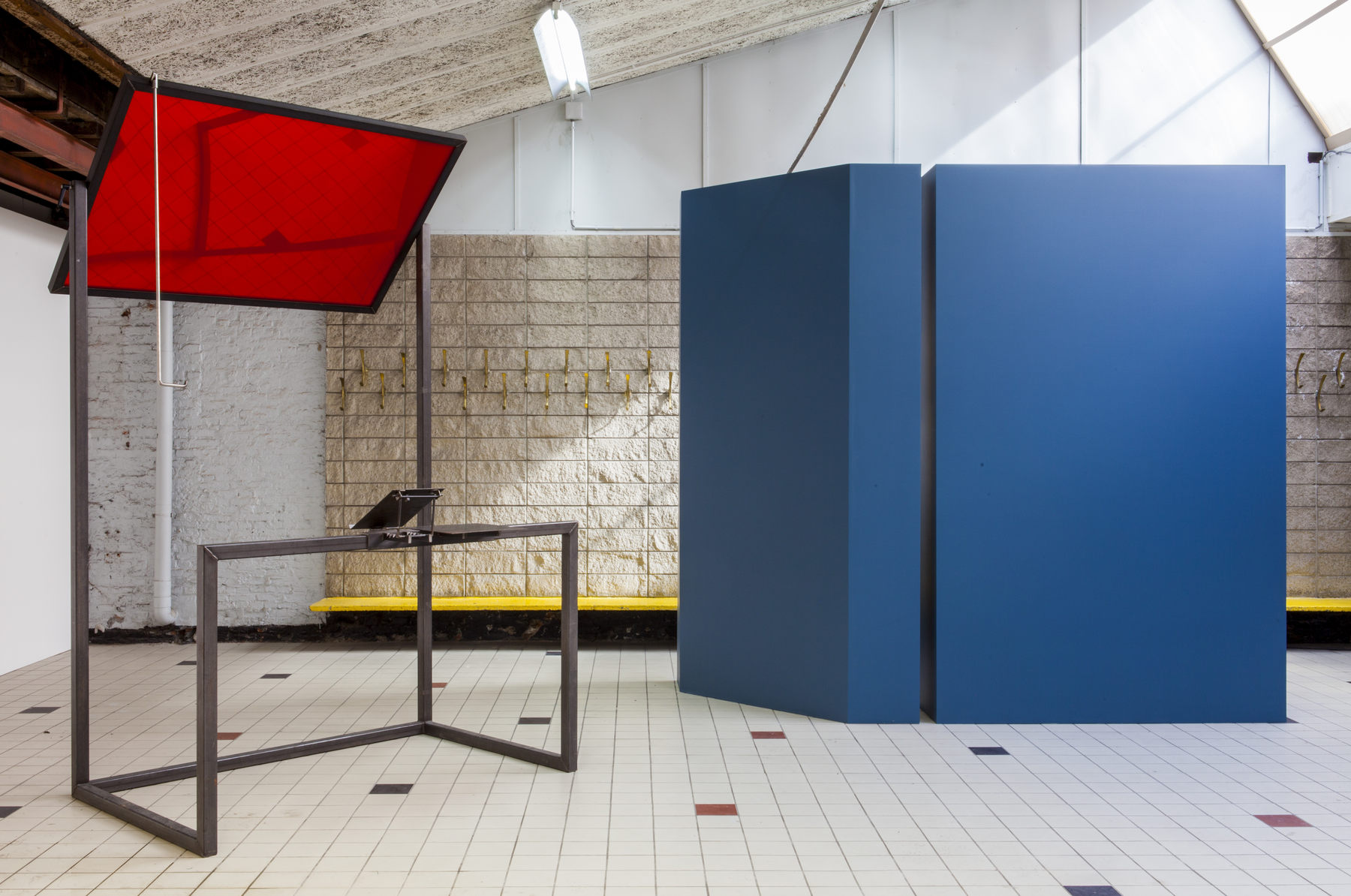 Céline Condorelli, 'Additionals (Structure for Public Speaking), 2012-2013, in 'The Corner Show’, installation view, Extra City Kunsthal, 2015 © We Document Art