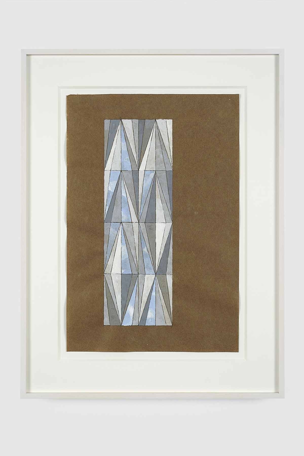 84.Hoeber_Bas-Relief Tile and Facade, 2015_Gouache and graphite on mulberry paper_15 x 10in