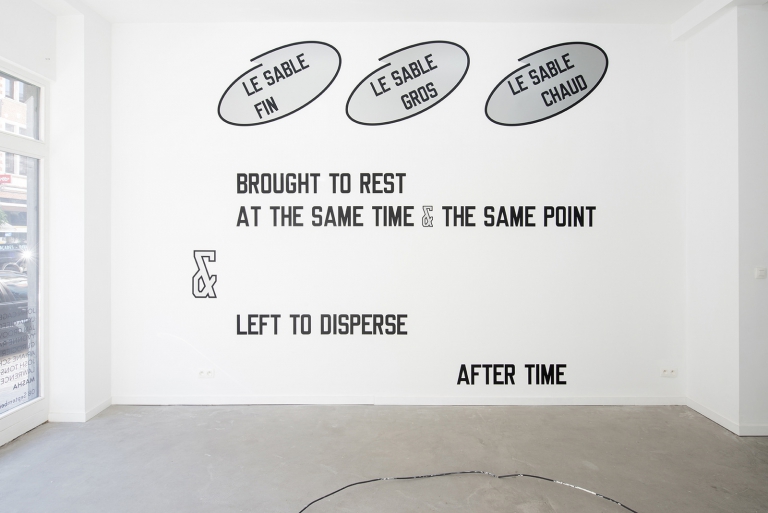 Lawrence Weiner, 'le Sable Fin, Le Sable Gros, Le Sable Chaud, Brought To Rest At The Same Time & The Same Point & Left To Disperse After Time', 2008