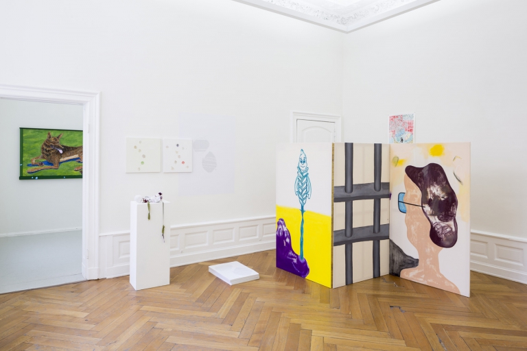 03 Installation View Tolieinthecheesetosmileinthebutter Kunstsaeleberlin 2016 Frank Sperling