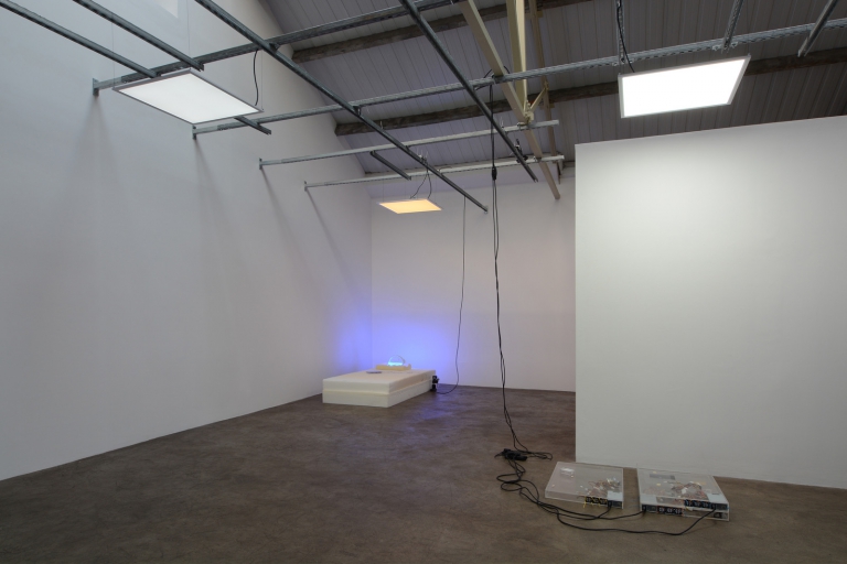 9. Yuri Pattison Sunset Provision Installation View Memory Foam Remembers Dust, Scraper, Fan