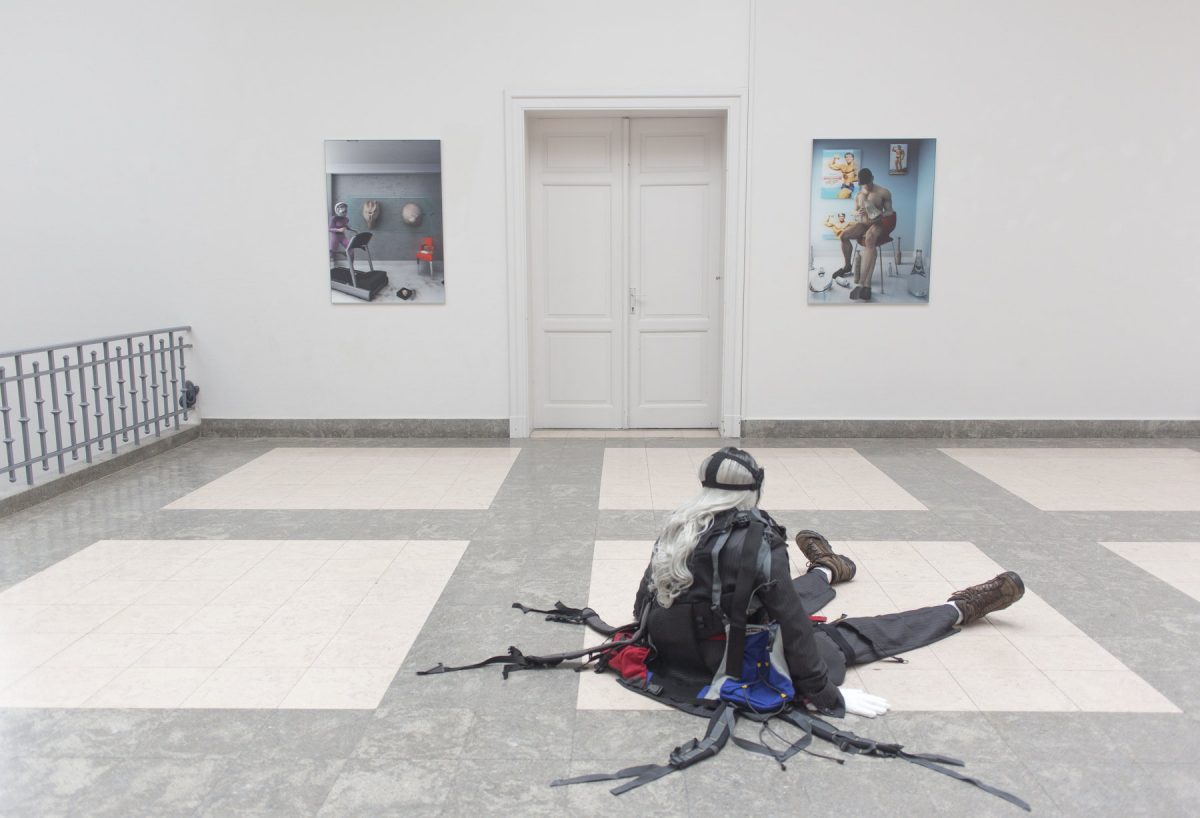 A closed mouth gathers no feet at DASH Art Viewer