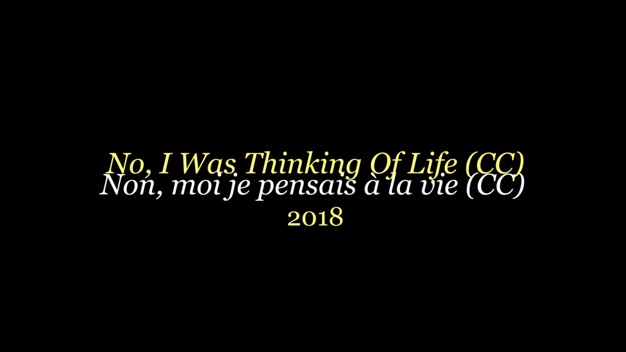 Mona Varichon: No, I Was Thinking Of Life, 2018 1