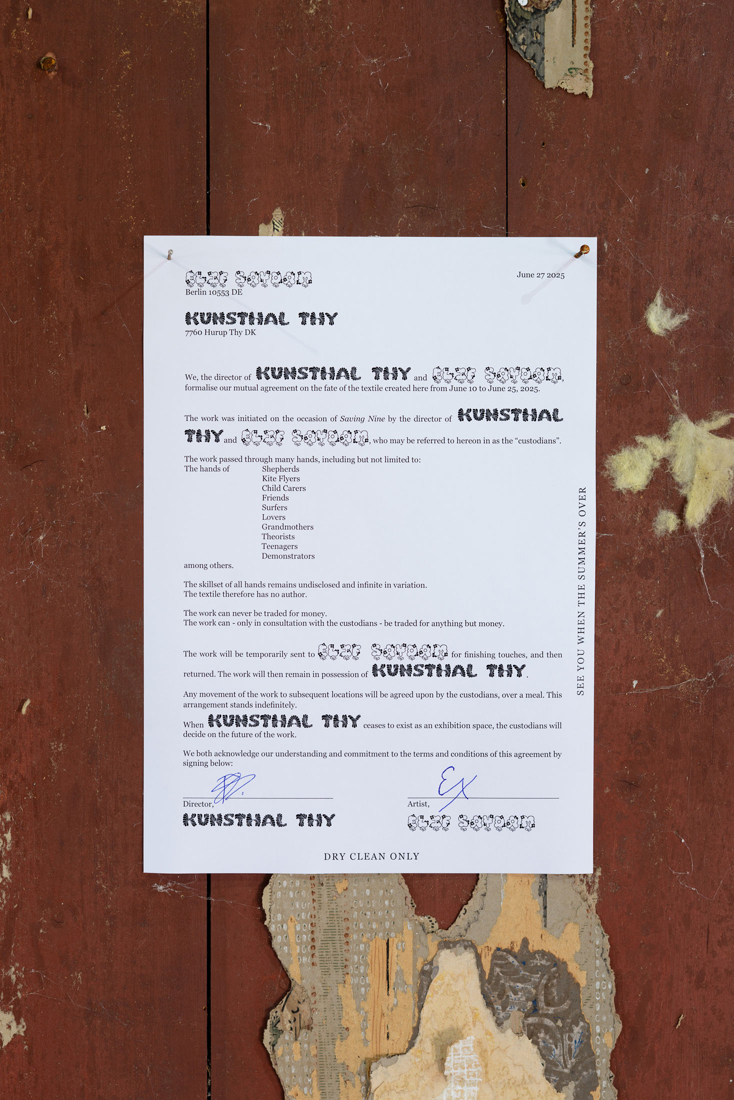 Elif saydam at kunsthal thy, hurup thy 2