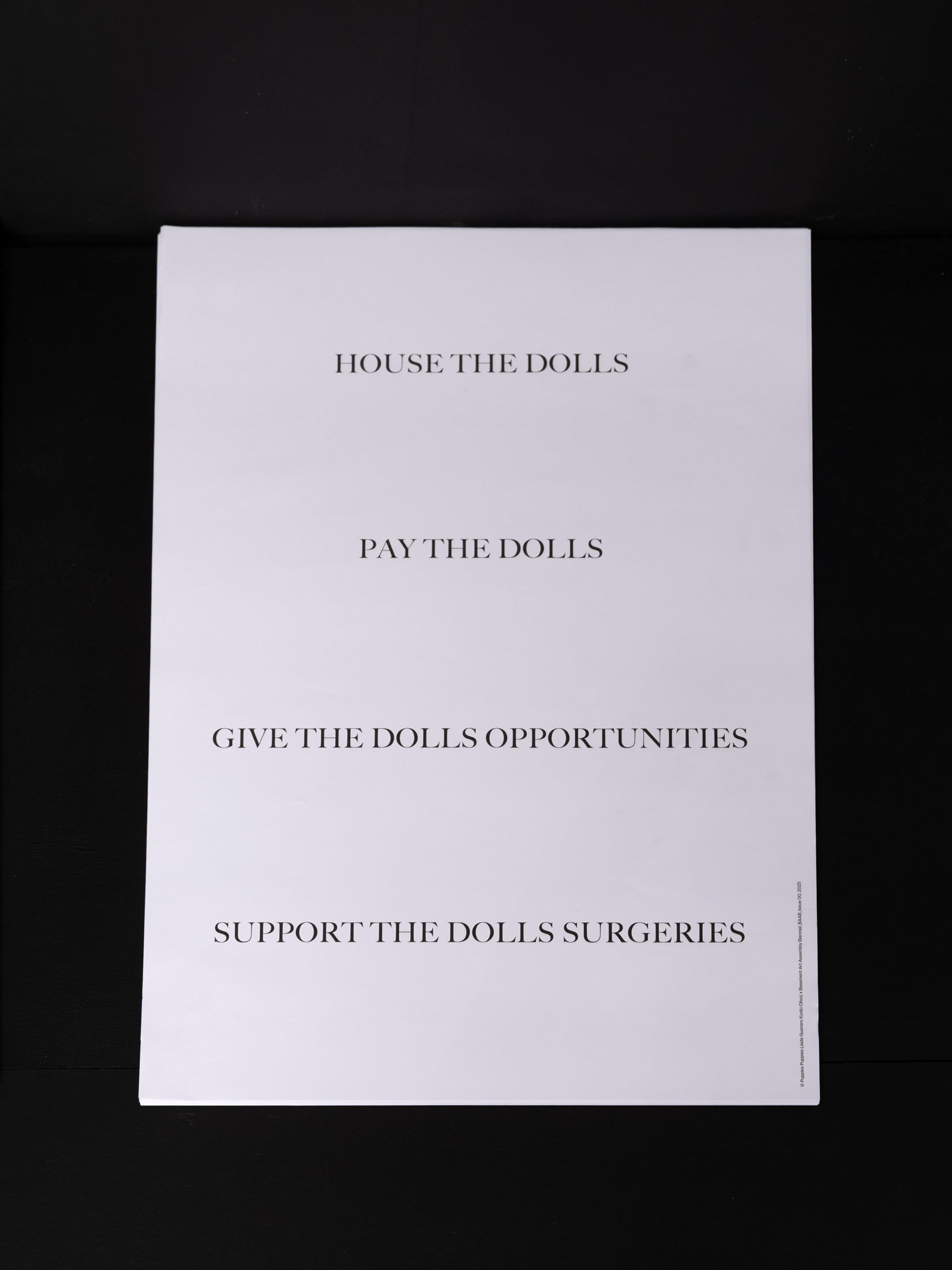 Basement art assembly biennial, issue 00 at basement roma 24