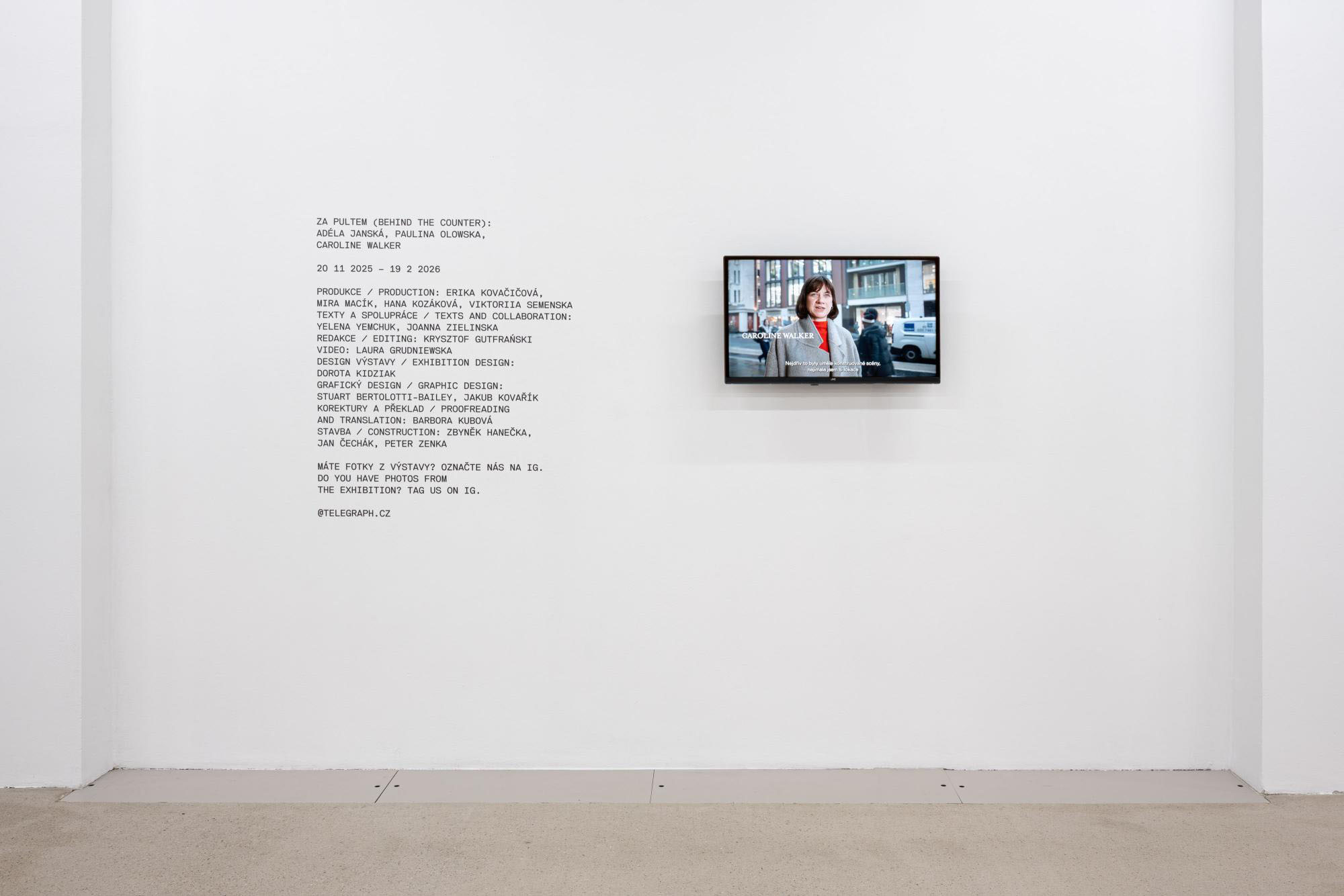 Behind the counter at telegraph gallery, olomouc 16