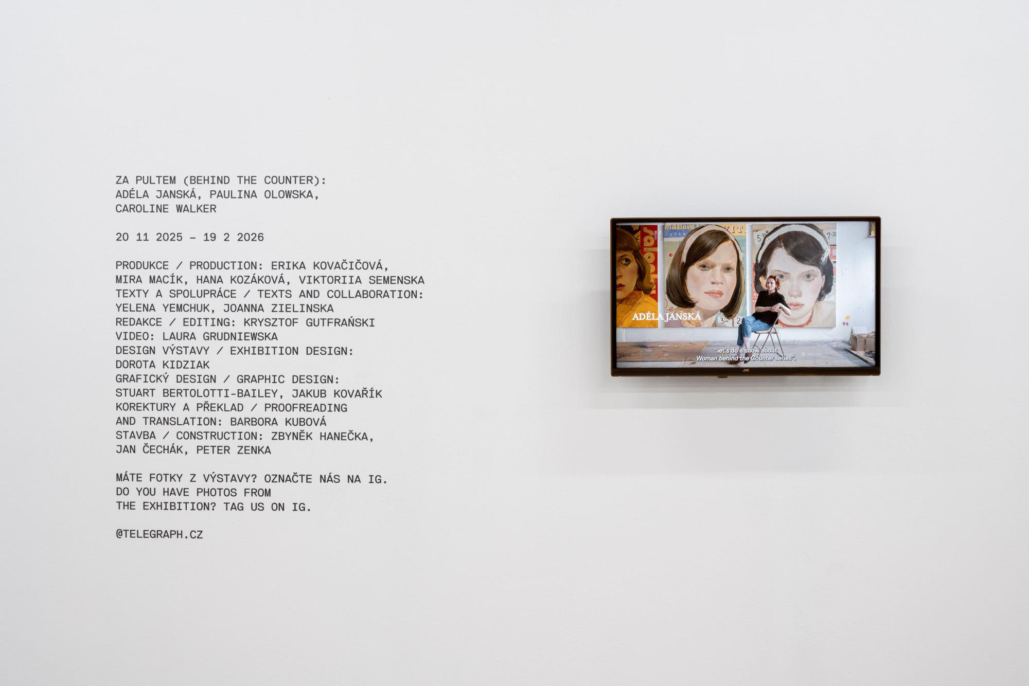 Behind the counter at telegraph gallery, olomouc 17