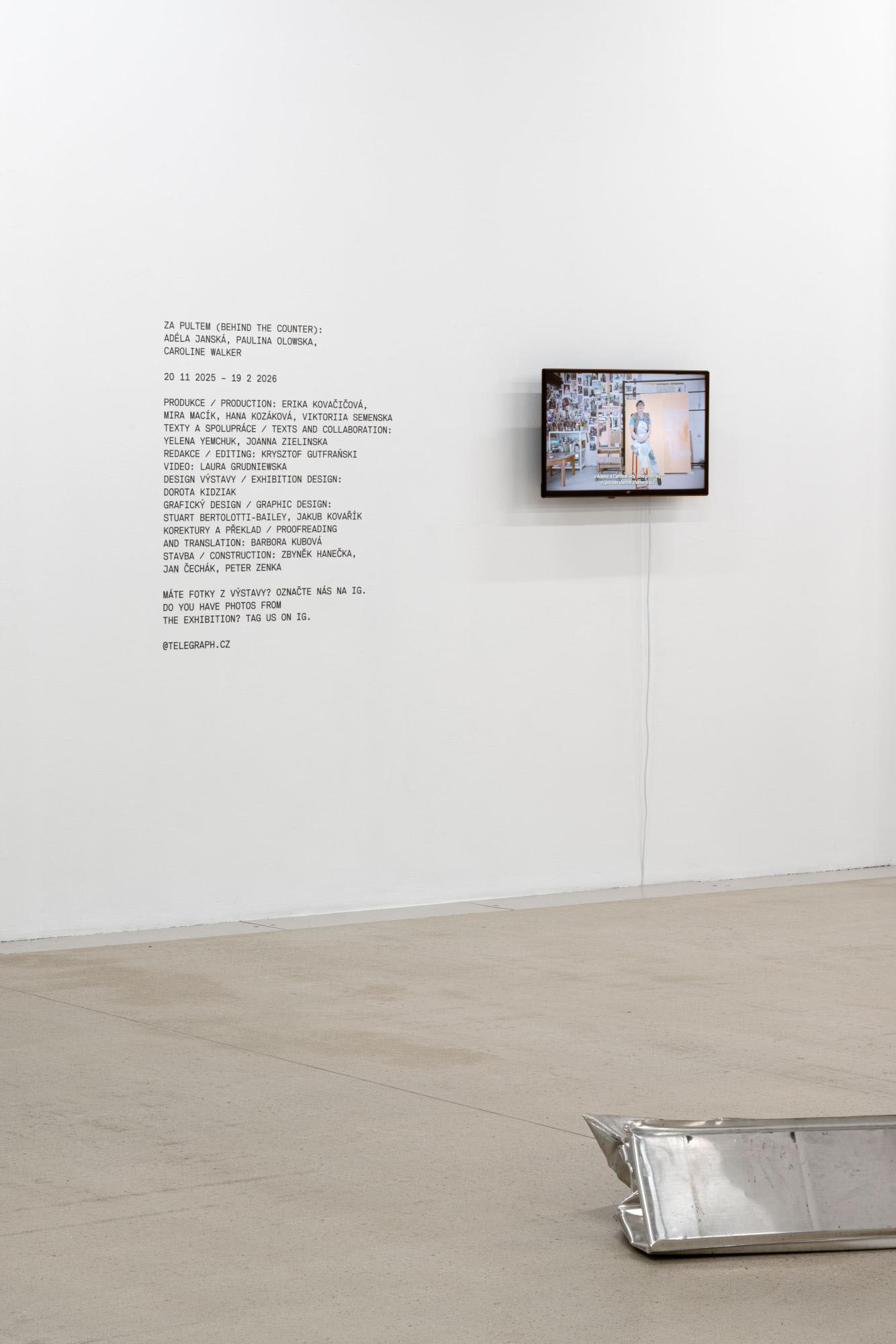 Behind the counter at telegraph gallery, olomouc 20