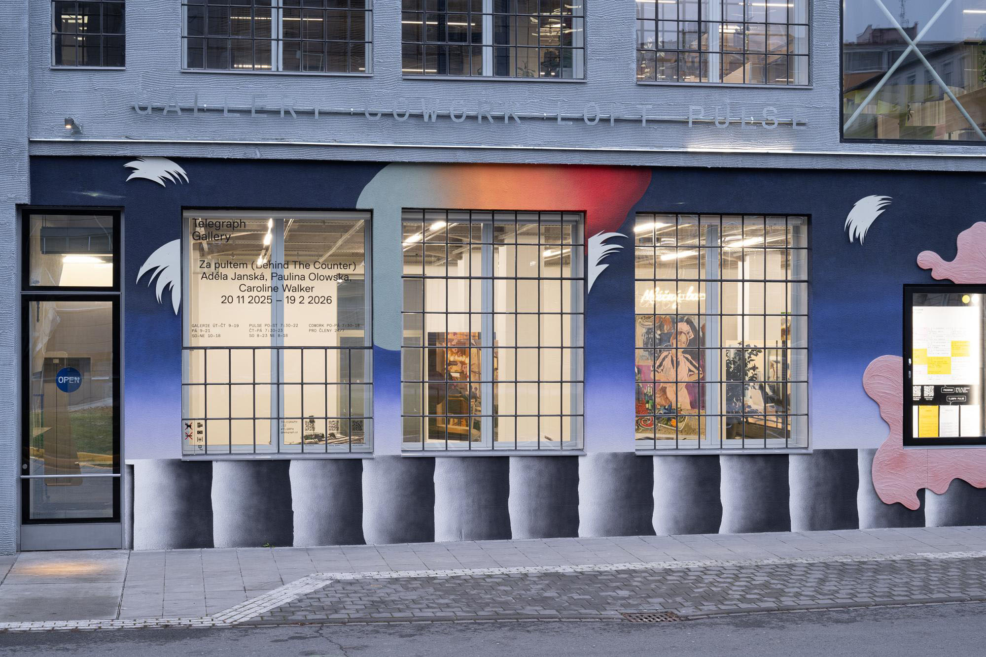 Behind the counter at telegraph gallery, olomouc 28