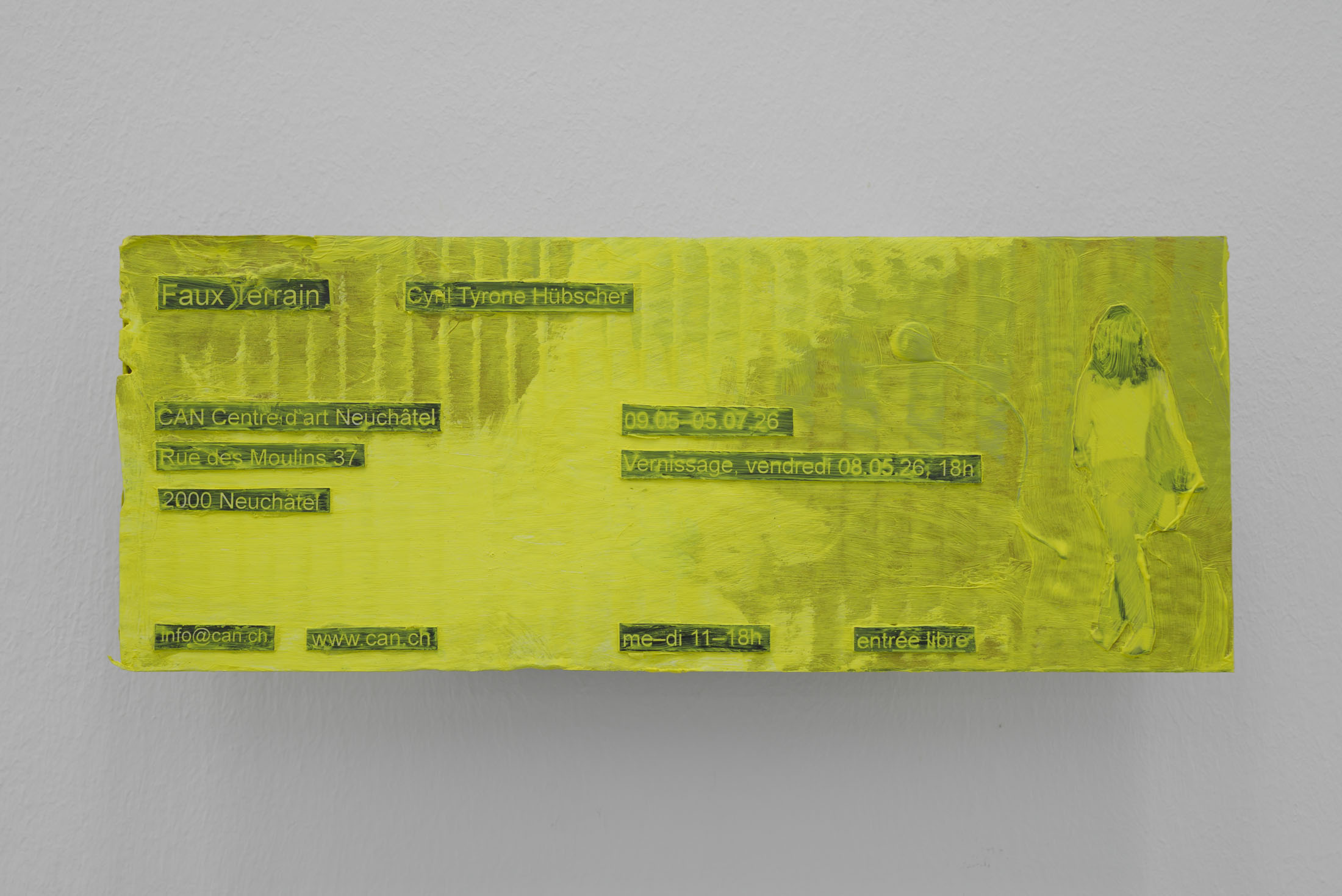 Cyril Tyrone Hübscher at CAN Centre d’Art Neuchâtel